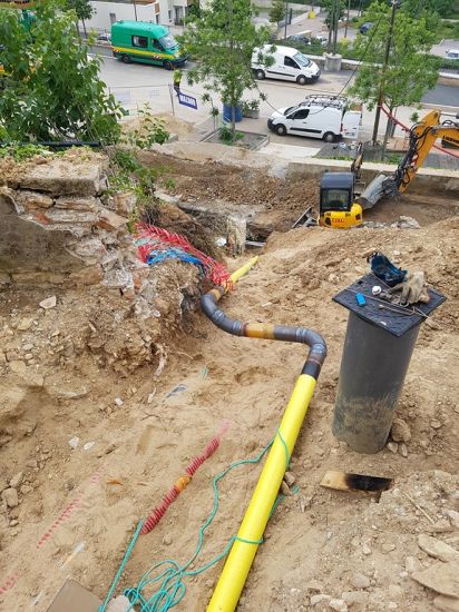 Colonnes gaz avant compteurs en acier agréments ATG